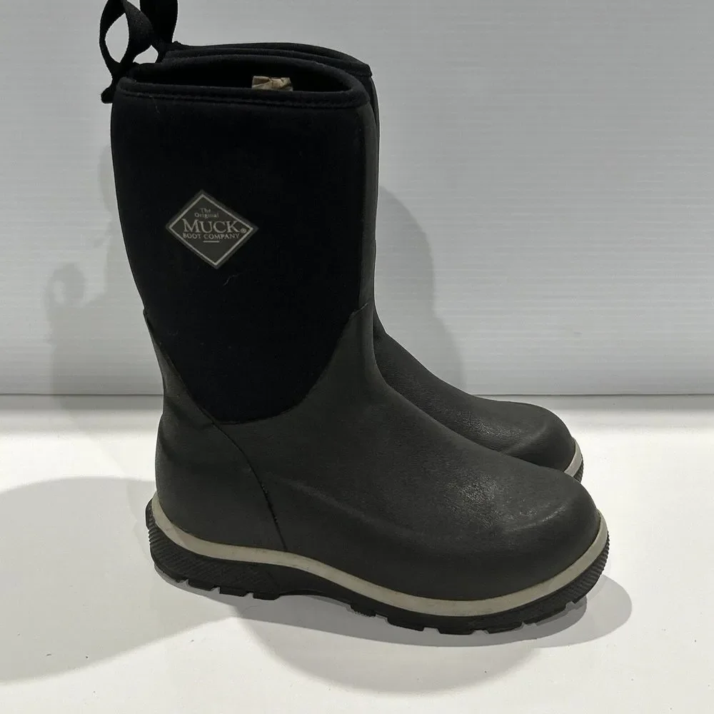 The Original Muck Boot Company Kids' Black Waterproof Mud Boots